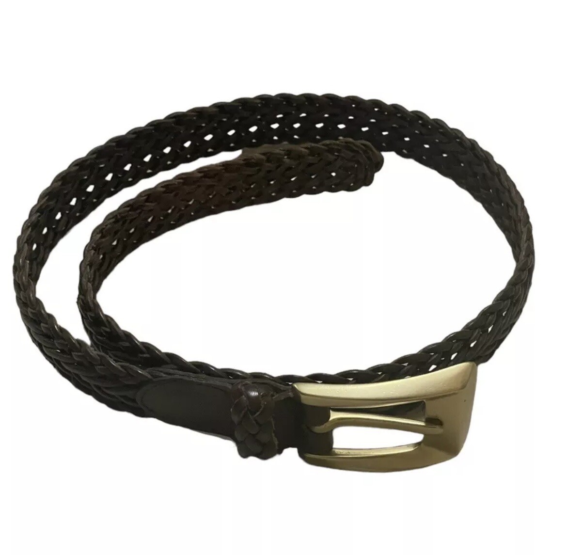 DKNY Brown Genuine Leather Braided Women display picture 3