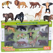 Toy Animal Figures wild Africa Variety Jungle Animals 12Pcs of beautiful Toy