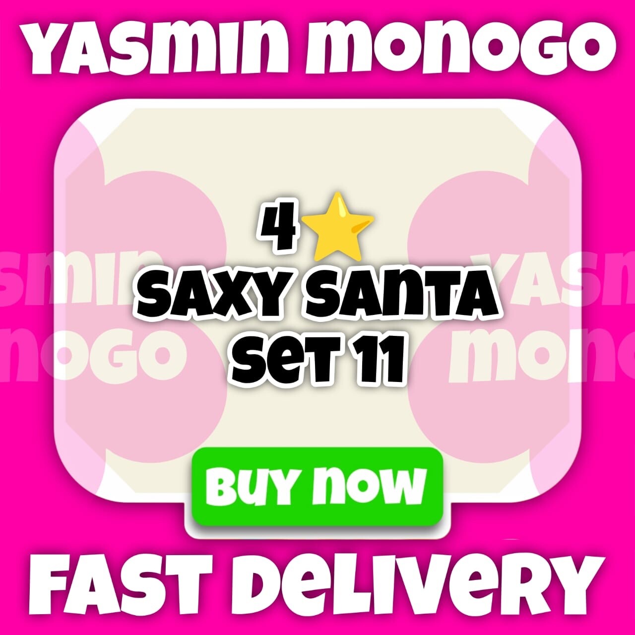4s Saxy Santa - MonoGo Sticker - Fast Delivery