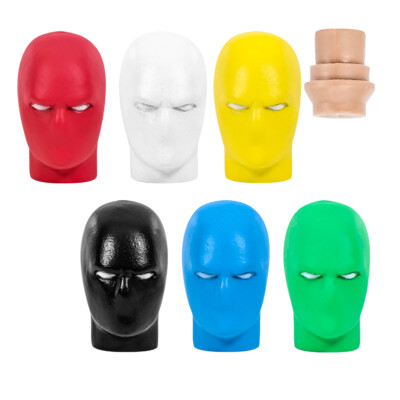 Set of 6 Masked Hero Heads for Type S Retro 8 Inch Male Bodies (2020 FTC VER.)
