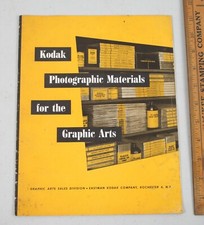 1948 Kodak Photographic Materials for the Graphic Arts Booklet Catalog