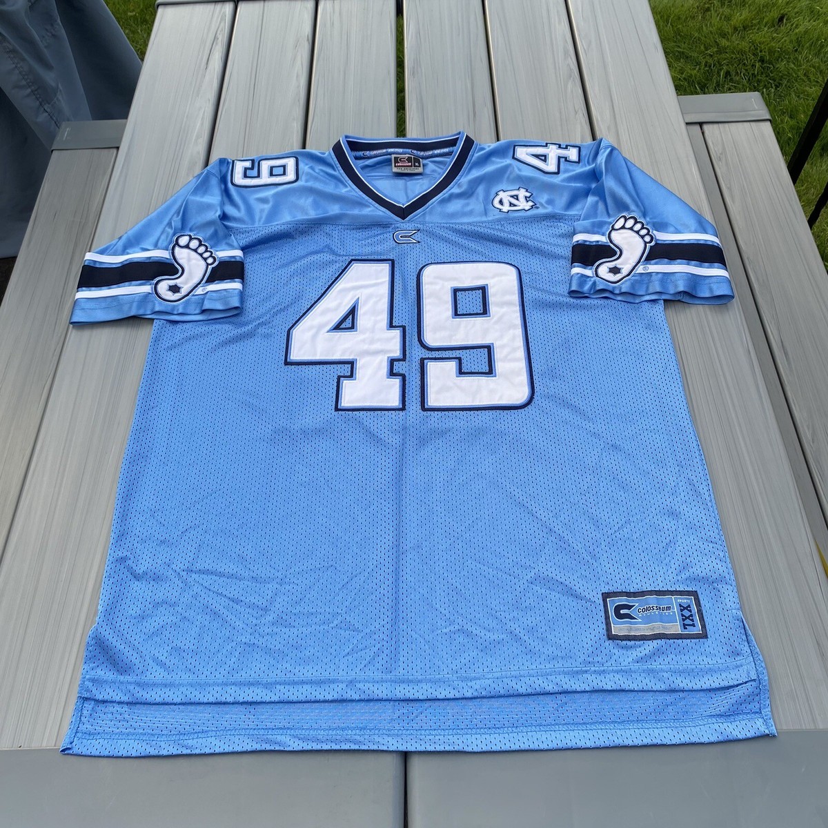 Colosseum “ UNC “ ジャージ 3XL フットボールユニフォーム North Carolina Tar Heels UNC #49 Football Jersey Colosseum