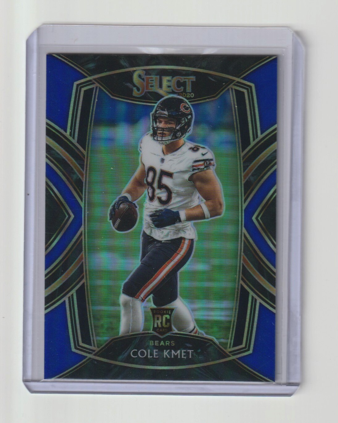Cole Kmet 2020 Panini Select Blue Prizm RC 10/75 #274 Bears