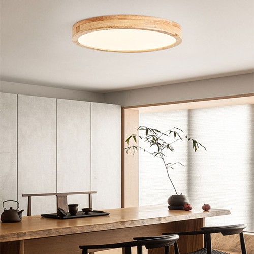 20W LED Ceiling Light Wooden Surface Mount LED Ceiling Light Modern Simple white - Picture 9 of 15