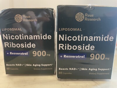 Liposomal Nicotinamide Riboside + Resveratrol- Skin Aging Support (2 Pack)