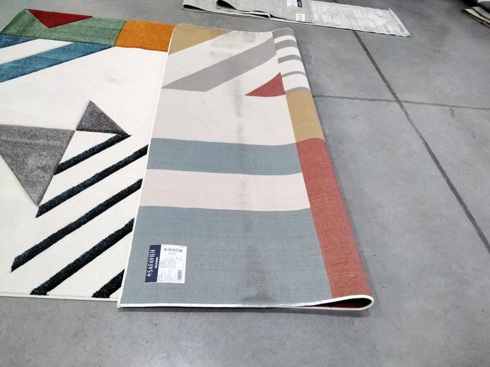 Alfombra Mancha Trasera AZUL MARFIL/PAVO REAL 8' X 10', Precio Reducido 1172759226 HLW709B-8 Foto 2 de 4