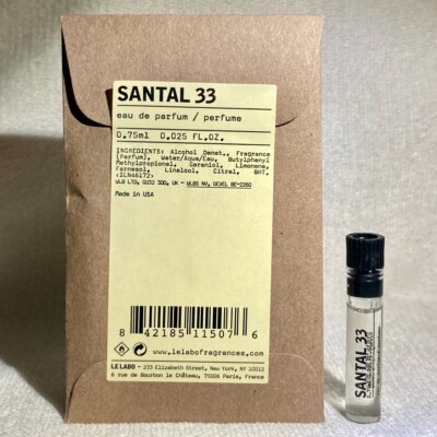 Le Labo Santal 33 Eau de Parfum EDP Sample Vial