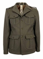 EQUIPE 70 giacca uomo sfoderata militare EUL21 MILITARE MADE IN ITALY