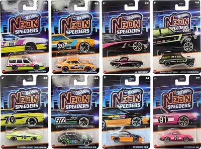 2026 Hot Wheels Neon Speeders Walmart Exclusive Mix 1 Complete Set from Options