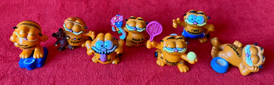  Bullyland Bully 7 x Garfield Figuren United Feature Syndicat 1978 1981  (3)