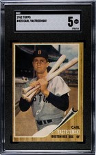1962 Topps #425 Carl Yastrzemski SGC 5 Red Sox