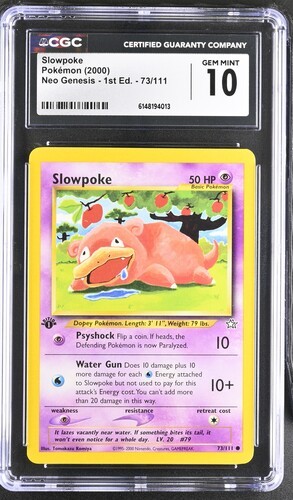 Slowpoke (1st Edition) graded CGC 10 for sale on eBay