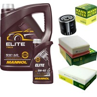 Mann Inspektionspaket 6L Mannol Elite 5W-40 FüR Renault Grand ScéNic III 1.9 Dci