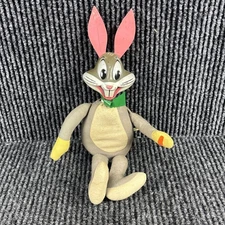 Vintage Bugs Bunny Mattel 1971 Warner Bros Talking Pull String Doll WORKS 11"