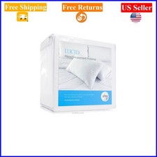 Waterproof Zippered Pillow Encasement 2-Pack, Allergen Bed Bug Proof