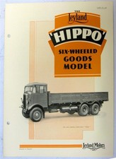 LEYLAND HIPPO SIX WHEELED GOODS TRUCK Sales Brochure Nov 1938 #559