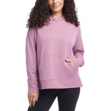 Danskin Women's Melange Hoodie Dusky Orchid Heather L