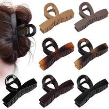 Fashion Bow Hair Claw Clips, 7 Pack 4.1 Inches Non-Slip Large Hair Clips for ...
