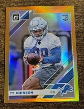 2019 Panini Donruss Optic Rookies Ty Johnson #145 Orange Prizm /199 RC Bills SP