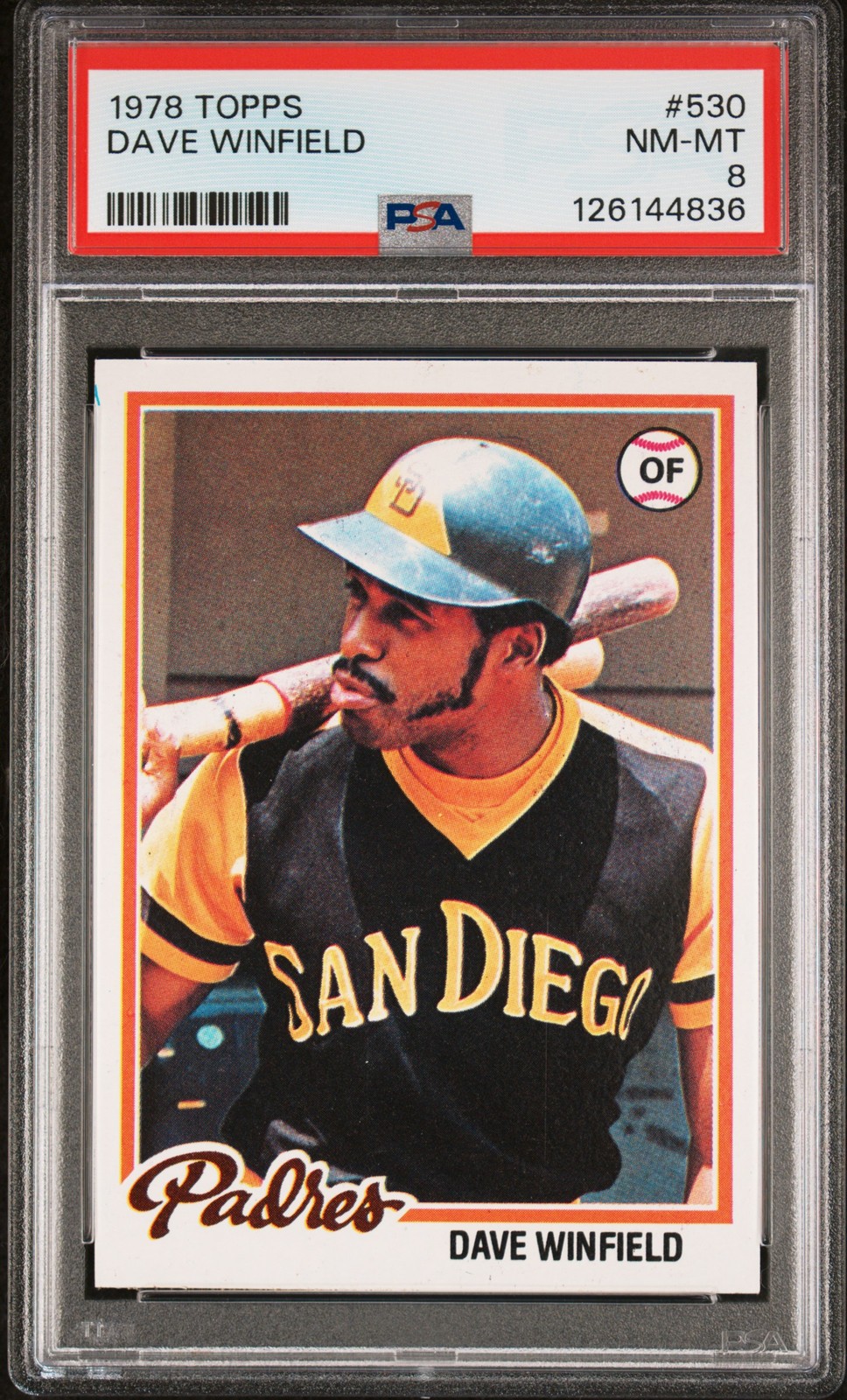 1978 TOPPS #530 DAVE WINFIELD PSA 8