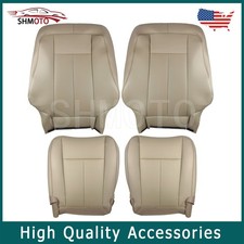 For 2007-2014 Ford Expedition Driver Passenger Perforated Leather Seat Cover Tan For 2007-2014 Ford Expedition Driver Passenger Perforated Leather Seat Cover Tan