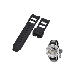 Russian Diver 17272 26mm Black Rubber Watch Strap For Invicta