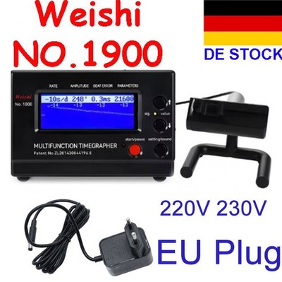 Weishi Timegrapher Mechanische Uhr Timing Machine Multifunktions No.1900 EU Plug