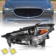 Led Drl Projector Headlights For 2017-2021 Cx-5 Afs Adaptive Driver Side