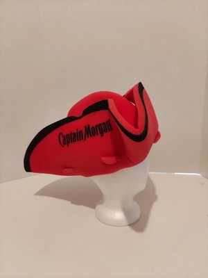 Captain Morgan Original Spiced Rum Souvenir Red Foam Pirate Hat Promo Rare