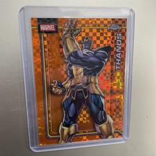2026 Topps Chrome Marvel Orange X-fractor Refractor #174 THANOS Lucky # 7 /25