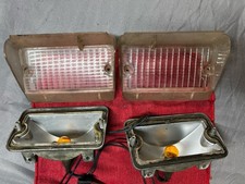 Oem 1969 1970 Oldsmobile Cutlass Front Bumper Turn Signal Light Housing Set Oem 1969 1970 Oldsmobile Cutlass Front Bumper Turn Signal Light Housing Set