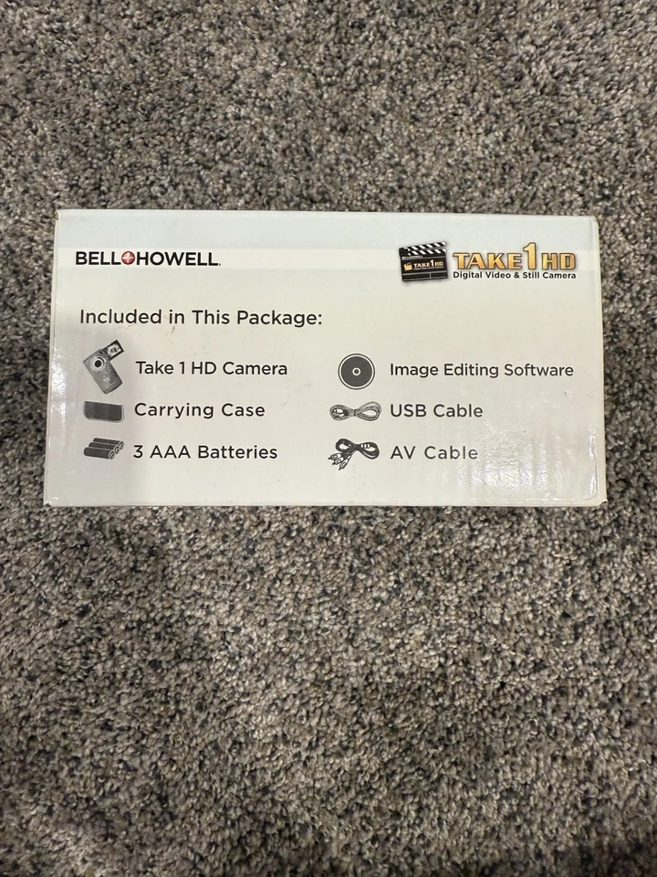 Videocámara digital Bell+Howell Take1 HD 5MP 720p cámara de video con USB abatible - roja Foto 3 de 4