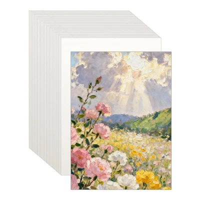 Papier pastel 7,4x5,1 pouces, 50 feuilles 200 gsm beige pour dessin - Photo 1/4