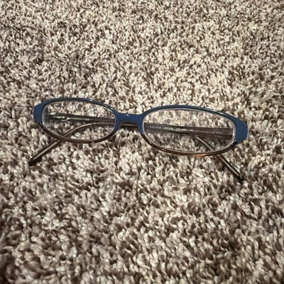 Escada VES 018L Eyeglasses Brown/Blue 52-15-140 Used