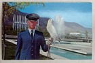 Vintage 1960s Air Force Academy Falconer With Mach 1 Gyrfalcon  Mascot Post Card — photo 1