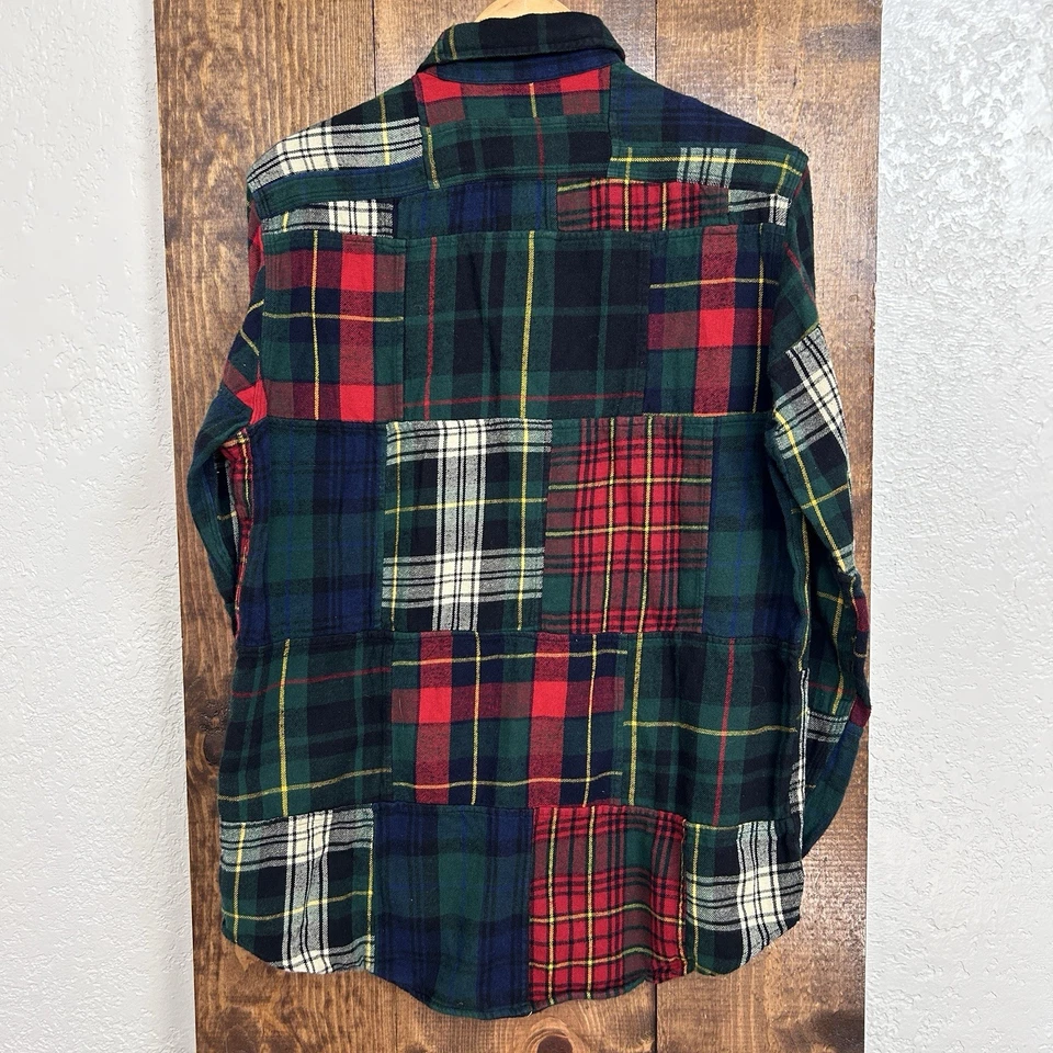 Polo Ralph Lauren Franela Para Hombres MED Leñador a Cuadros Otoño Vacaciones Cálido Preppy Foto 2 de 4