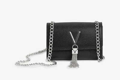 Mario Valentino Women s Valentino Divina foldover tassel detail cross body bag