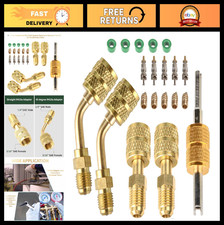 R410A Mini Split System Adapter, 5/16" Female to 1/4" Male Flare, HVAC Charging