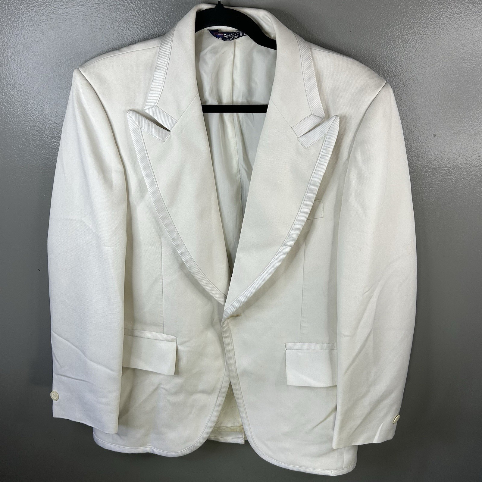 Vintage 80s 1984 Gogos Prime Time Tour Band White Tuxedo Jacket Size 40 Rare image 3