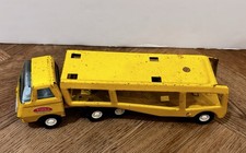 VINTAGE TONKA DIECAST 70s YELLOW CAR TRANSPORTER 24cm