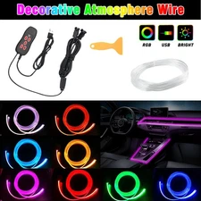 Car RGB Interior LED Kit SUV Truck Atmosphere Neon Strip Light Decor Accessories