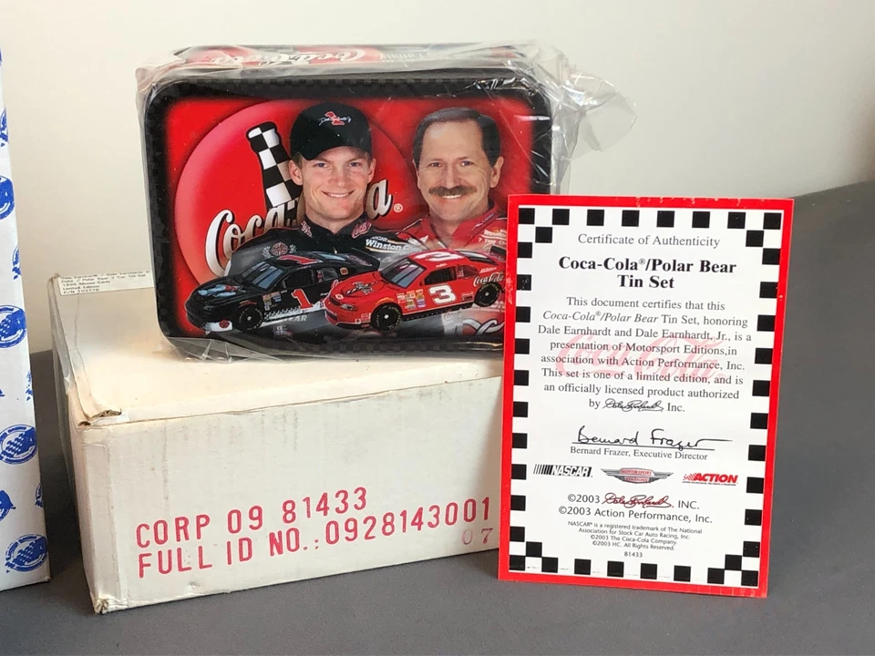 Lot of 5 1:64 Diecast Tin Sets DALE EARNHARDT SR/JR COCA-COLA COKE MONTE CARLO - Image 2 of 4