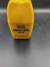 Vintage Snake Bite Kit B-D , Becton, Dickinson & Co, Plastic Case.. made In USA