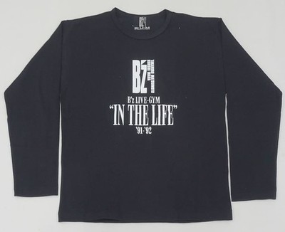 B z Long Sleeve T-Shirt Black Free Size 'IN THE LIFE' Japan