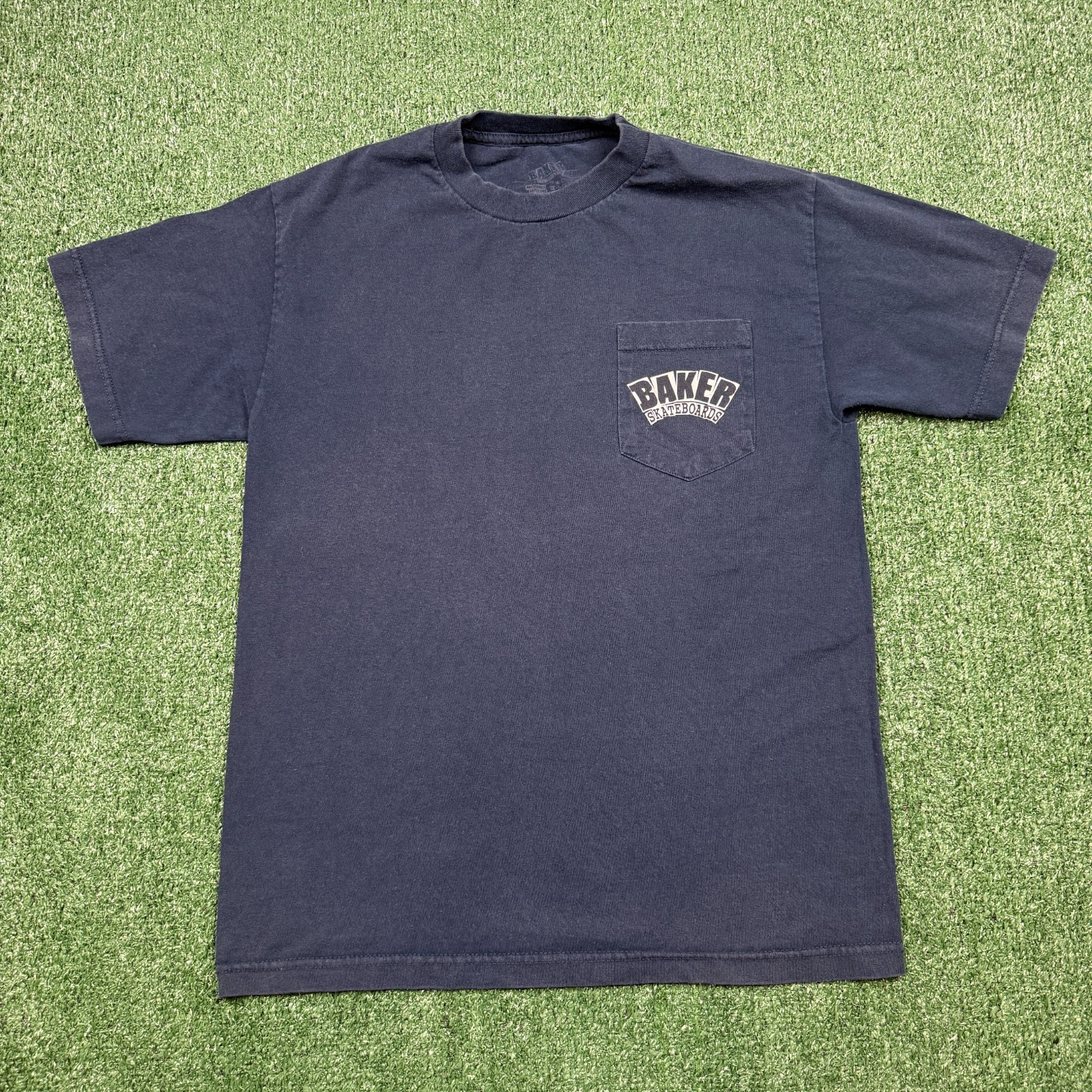 Pocket T Shirt Men's Size M Blue Short Sleeve Streetwear Tee