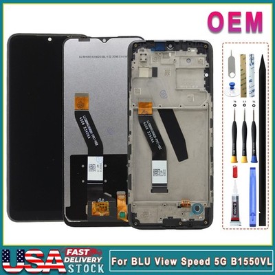 6.5'' OEM LCD Display Touch Screen Digitizer Frame For BLU View Speed 5G B1550VL