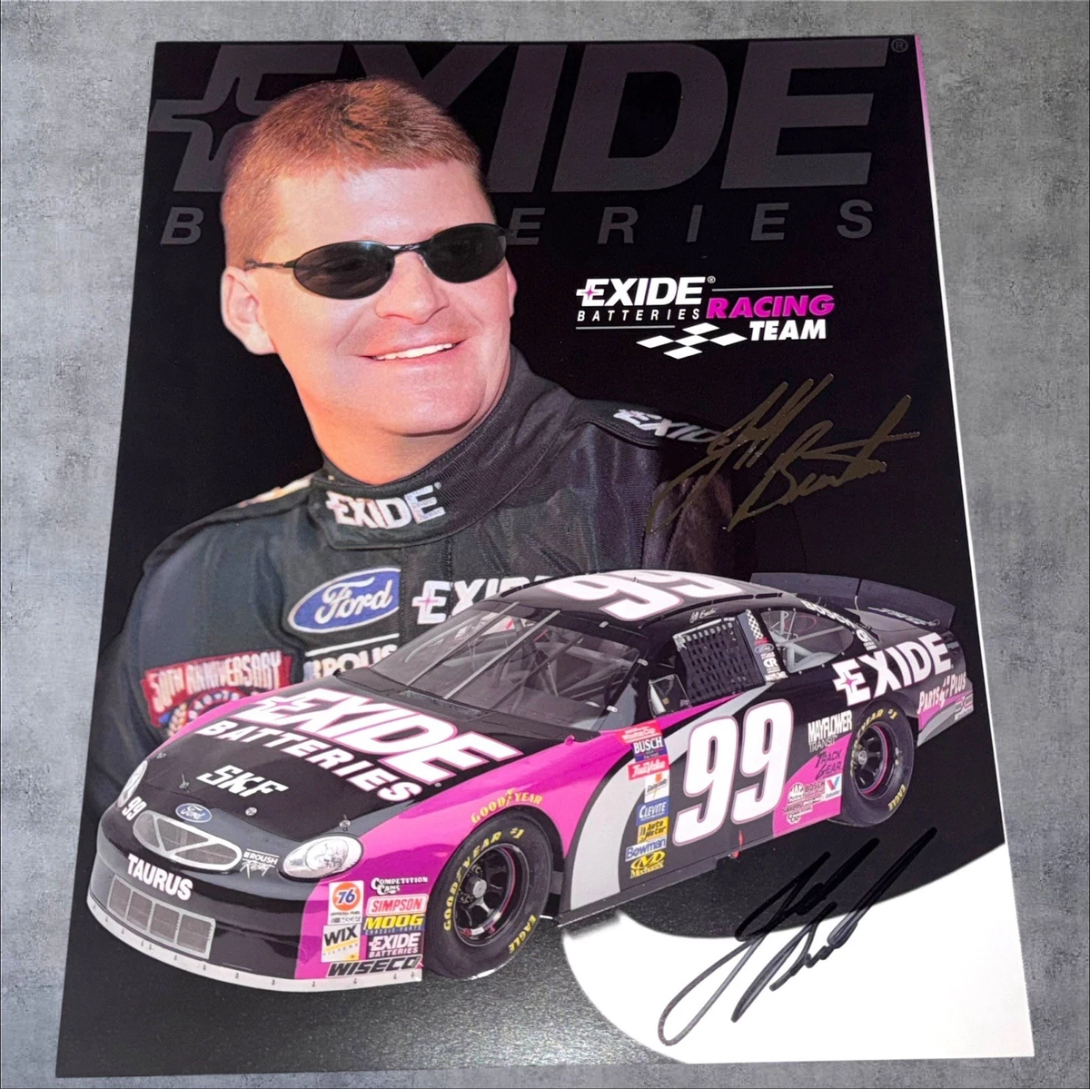 Jeff Burton NASCAR Original Autographed Photos for sale | eBay