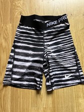 NIKE Womens White Black Zebra Nike Pro 7