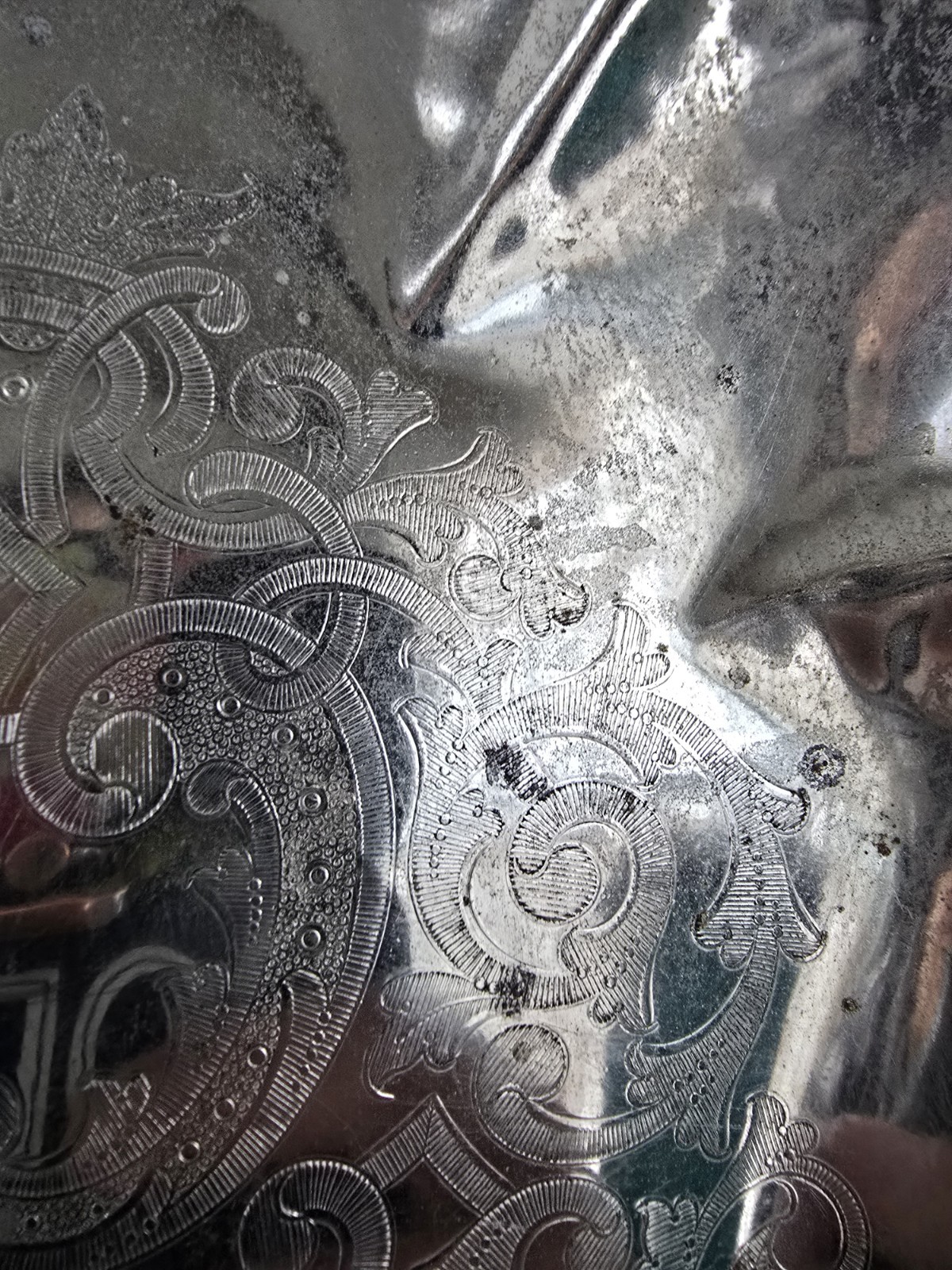 Decorative Vtg Mid-Century Chrome Crumb Catcher Butler Table Dustpan