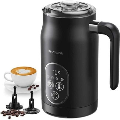 SHARDOR Milchaufschäumer Elektrisch 4 in 1 Dampfgarer Wärmer mit 4 Temperaturstufen